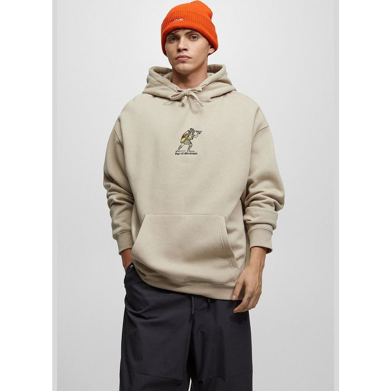 Beige Oversized Hoodie with Graphic | Montivo Pakistan