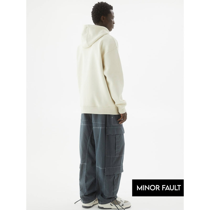 (Minor Fault) White STWD Embroidered Hoodie | Montivo Pakistan