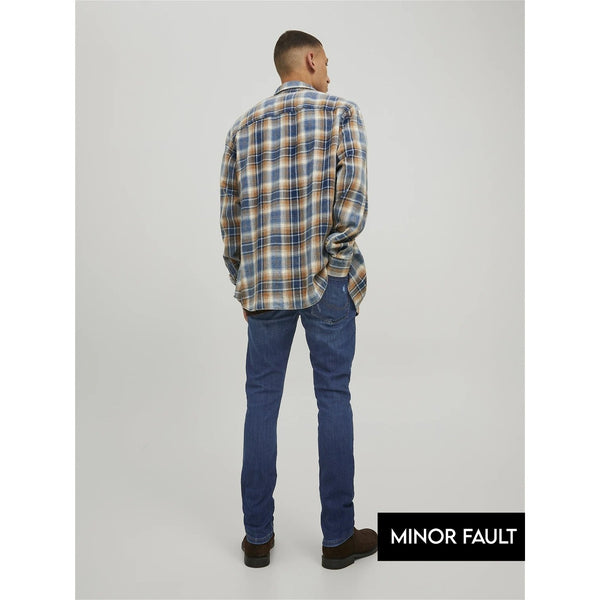 (Minor Fault) Blue Ripped Slim Jeans | Montivo Pakistan