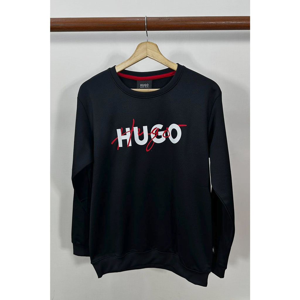 HB Black Signature Logo Sweatshirt | Montivo Pakistan