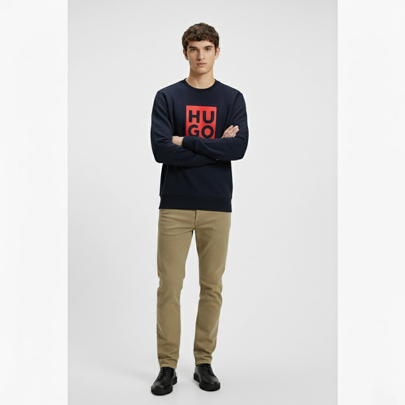 HB Navy Square Logo Sweatshirt | Montivo Pakistan
