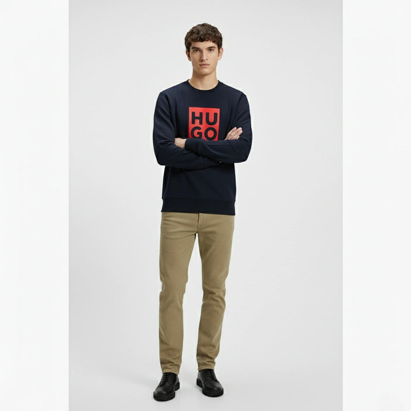 HB Navy Square Logo Sweatshirt | Montivo Pakistan