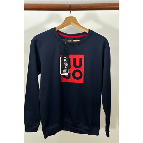 HB Navy Square Logo Sweatshirt | Montivo Pakistan