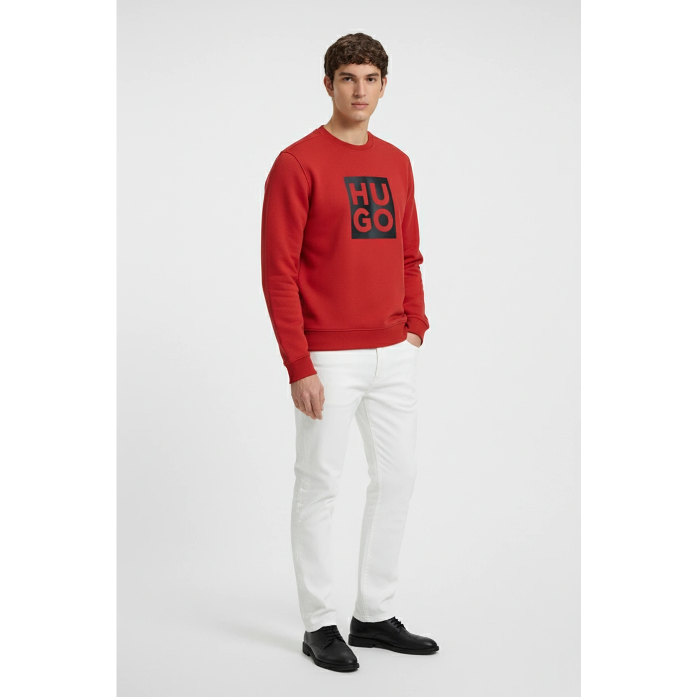 HB Red Square Logo Sweatshirt | Montivo Pakistan