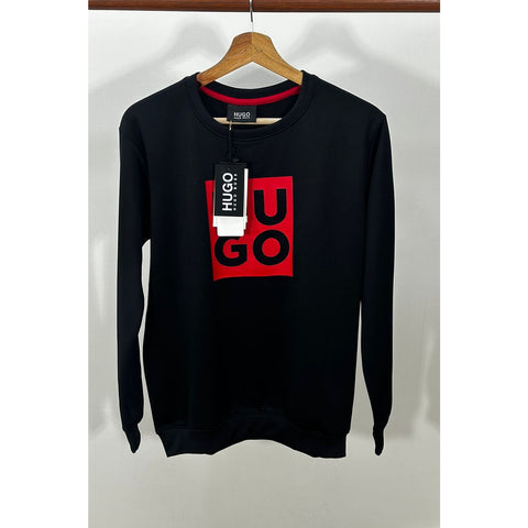 HB Black Square Logo Sweatshirt | Montivo Pakistan