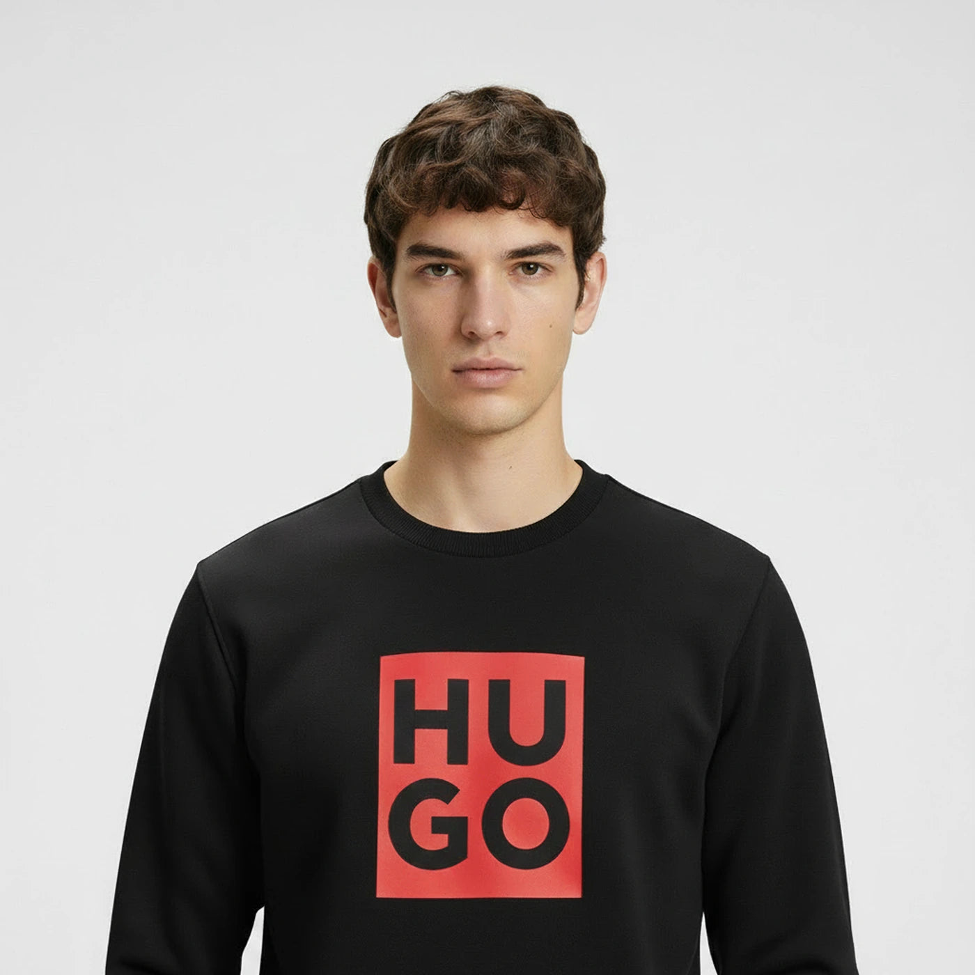 HB Black Square Logo Sweatshirt | Montivo Pakistan