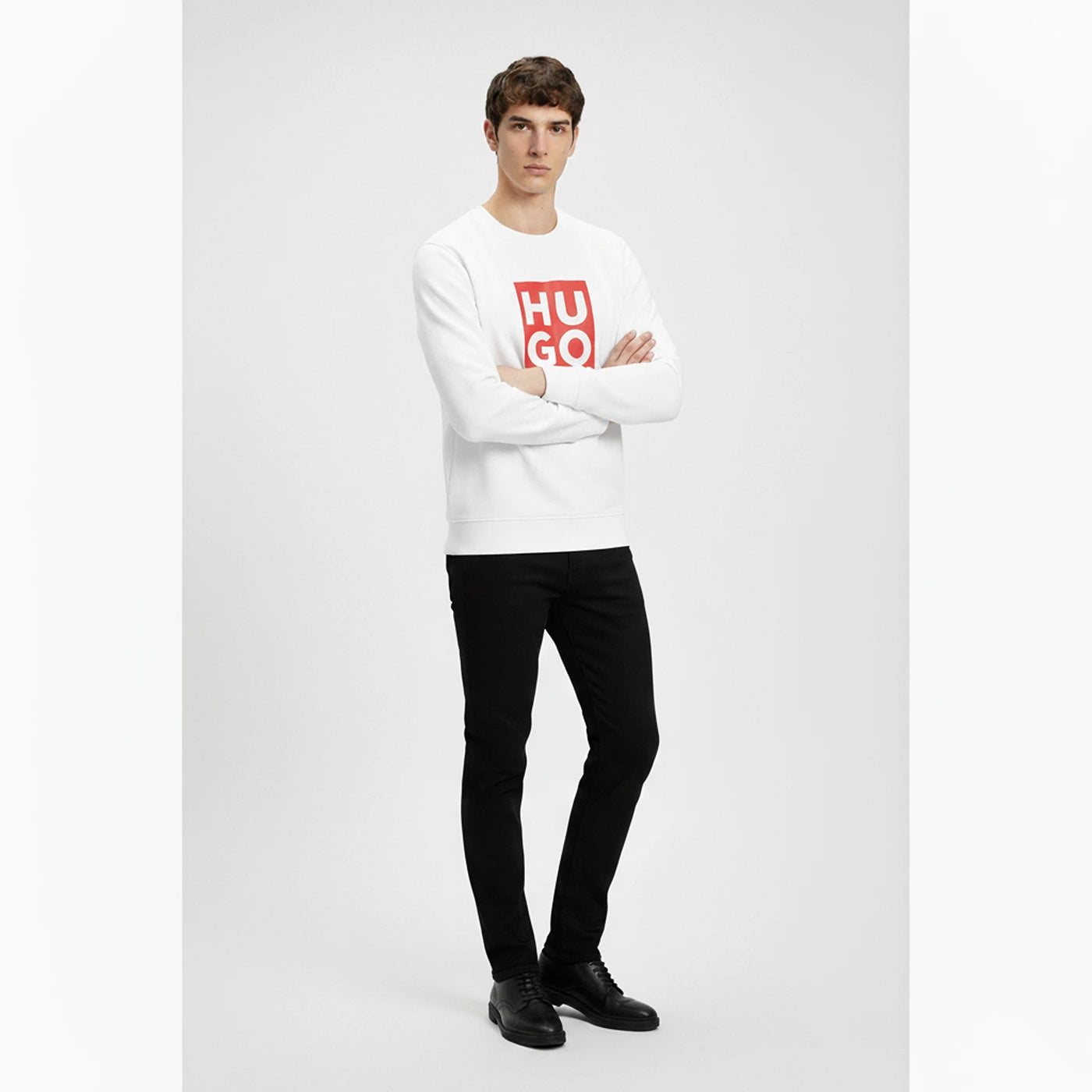 HB White Square Logo Sweatshirt | Montivo Pakistan