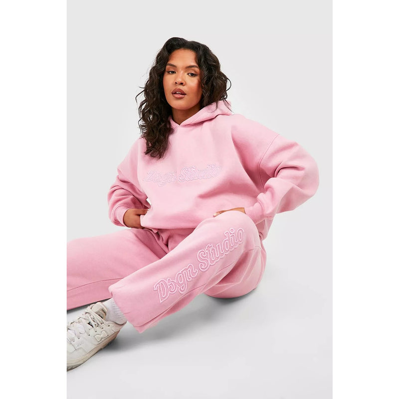 Dsgn Studio 3D Pink Track Pants | Montivo Pakistan