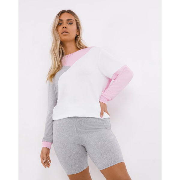 Pretty Secrets Colour Block Sweatshirt | Montivo Pakistan