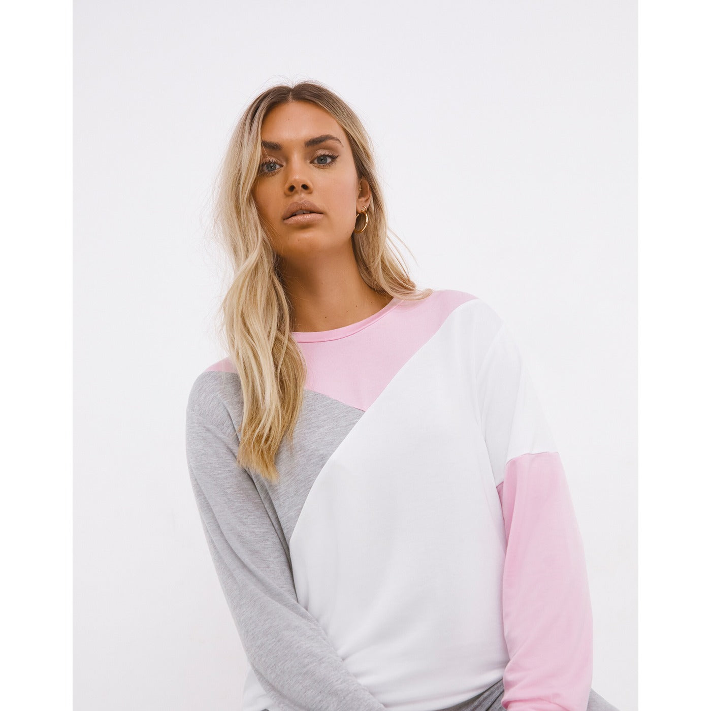 Pretty Secrets Colour Block Sweatshirt | Montivo Pakistan