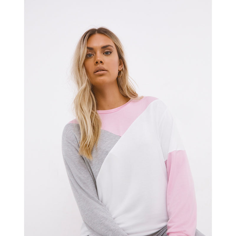 Pretty Secrets Colour Block Sweatshirt | Montivo Pakistan