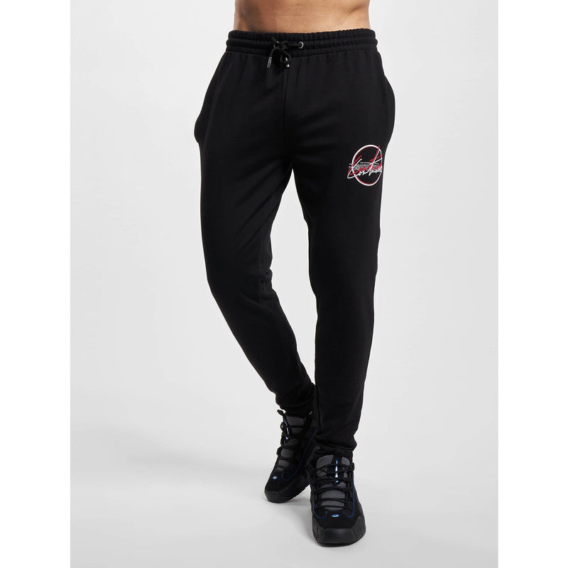 Double Signature Slim Fit Black Joggers | Montivo Pakistan