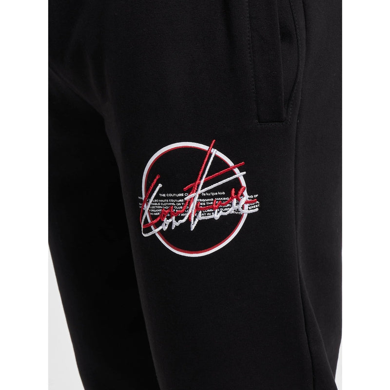 Double Signature Slim Fit Black Joggers | Montivo Pakistan