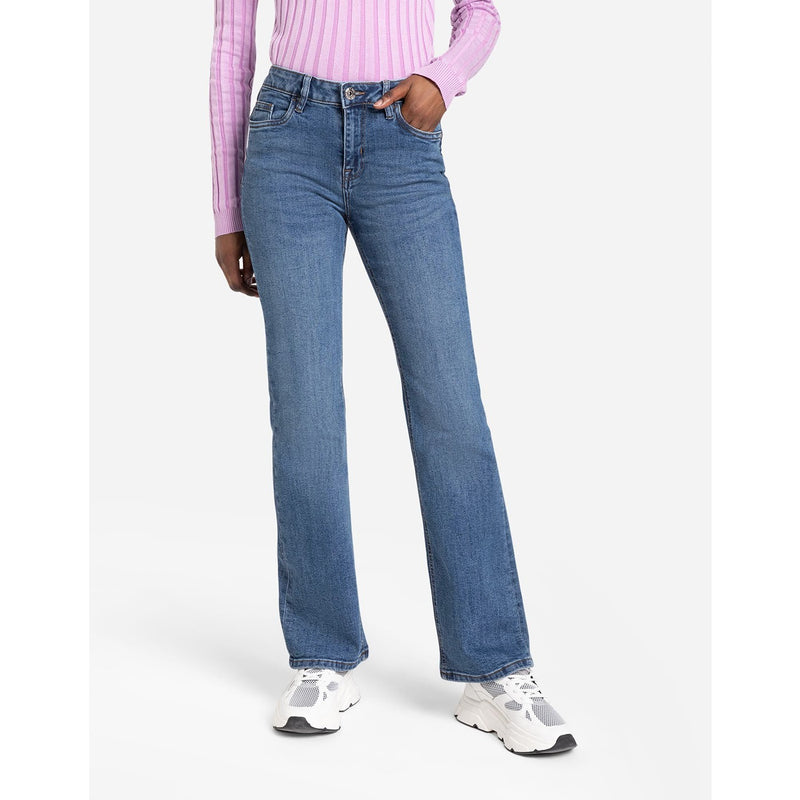 PG1 Mid Blue Boot-Cut Jeans | Montivo Pakistan