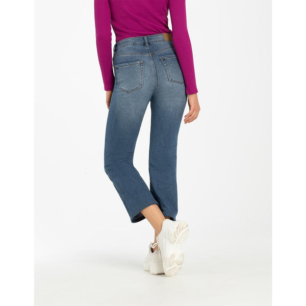 PG1 Blue Cropped Boot-Cut Jeans | Montivo Pakistan