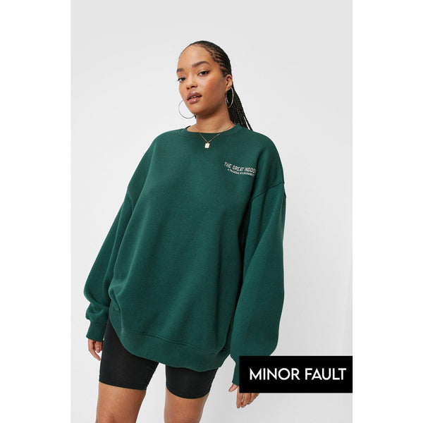 (Minor Fault) Great Indoors Embroidered Sweatshirt | Montivo Pakistan