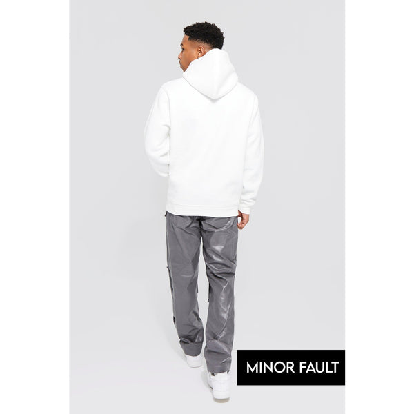 (Minor Fault) Limited Edition White Printed Hoodie | Montivo Pakistan