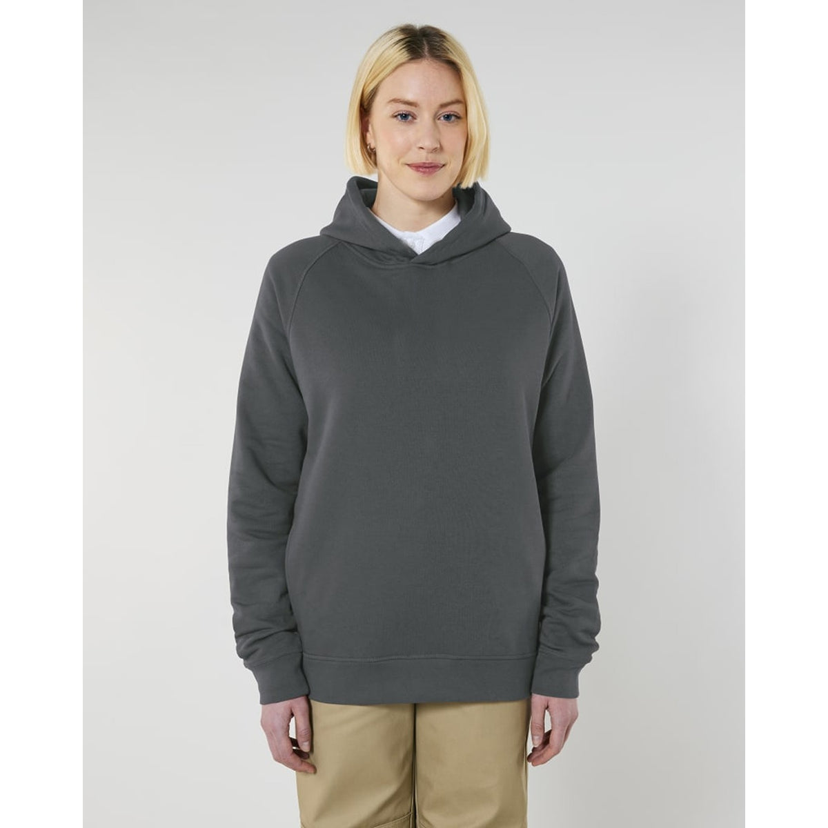 Grey Side Pocket Oversized Hoodie | Montivo Pakistan