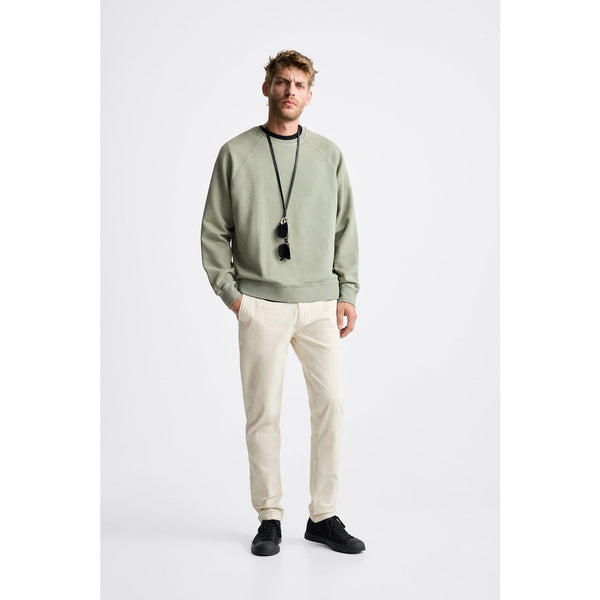 ZR Light Beige Skinny Cotton Chinos | Montivo Pakistan