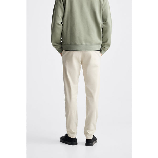 ZR Light Beige Skinny Cotton Chinos | Montivo Pakistan