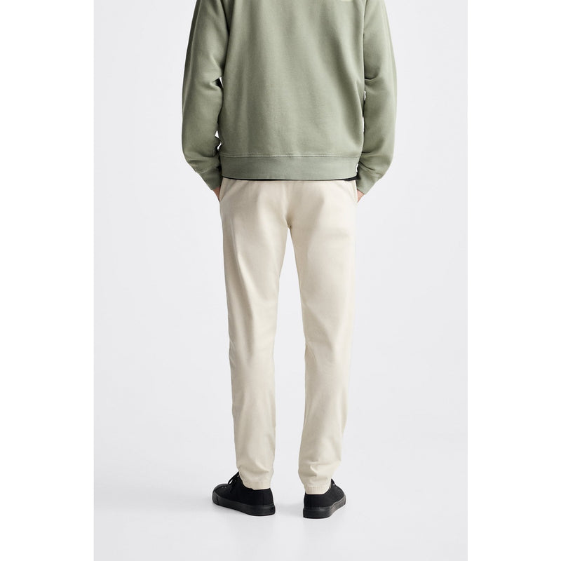 ZR Light Beige Skinny Cotton Chinos | Montivo Pakistan