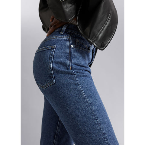 Tapered Leg Mid Blue Jeans | Montivo Pakistan