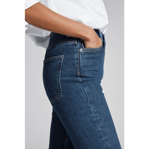 Dark Blue Slim Mom Jeans | Montivo Pakistan
