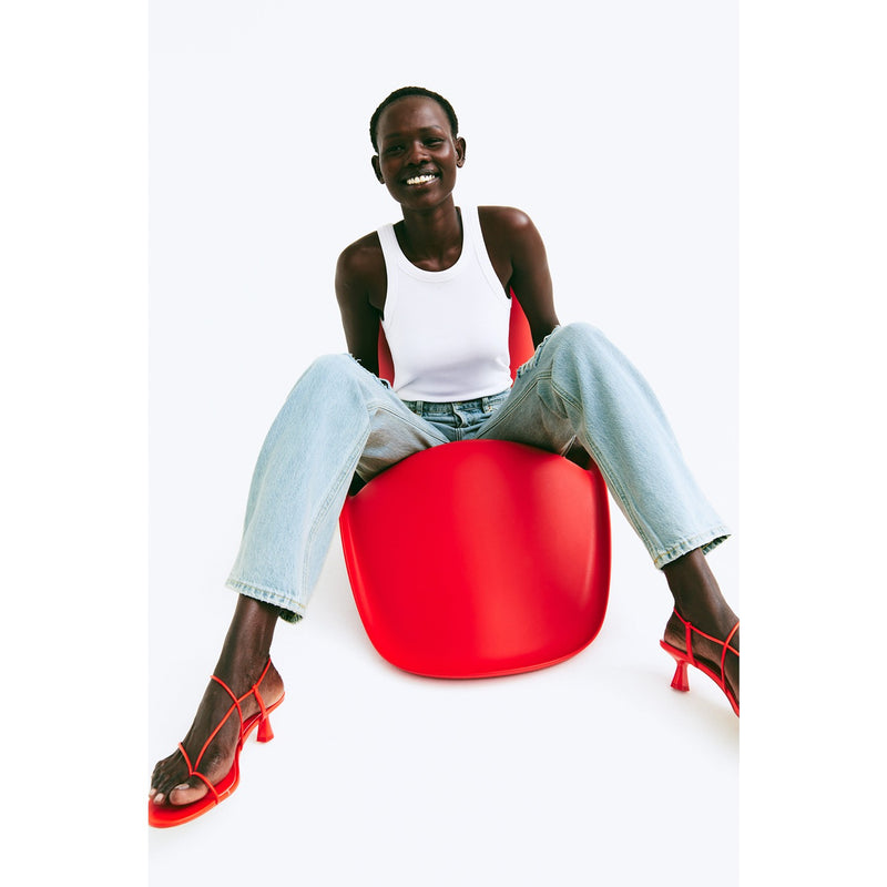 Light Blue Straight High Ripped Jeans | Montivo Pakistan