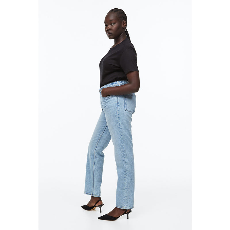 Light Blue Straight Leg Jeans | Montivo Pakistan