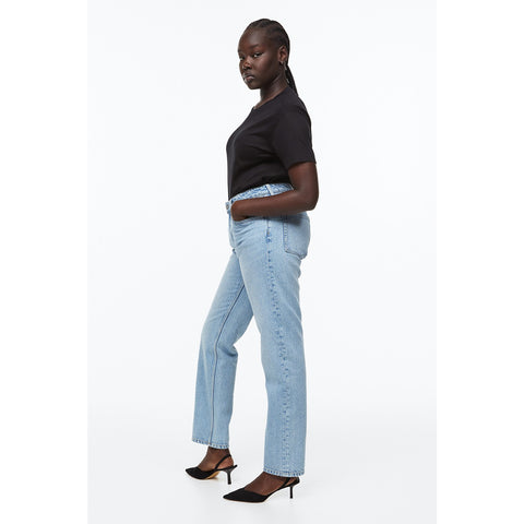 Light Blue Straight Leg Jeans | Montivo Pakistan