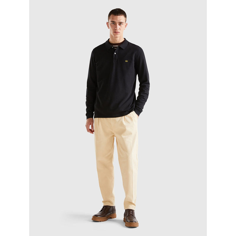 Black Full Sleeves Polo | Montivo Pakistan