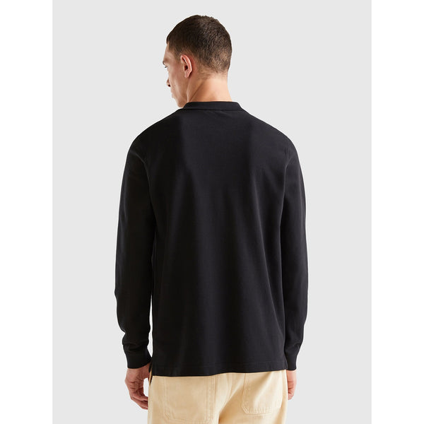 Black Full Sleeves Polo | Montivo Pakistan