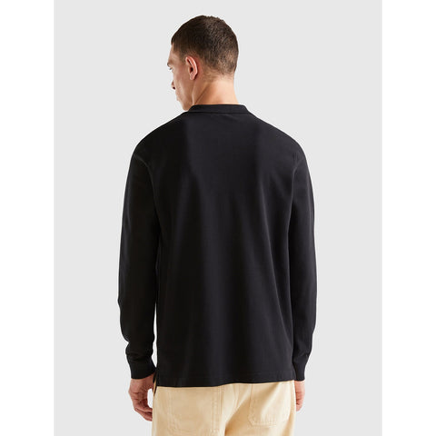 Black Full Sleeves Polo | Montivo Pakistan