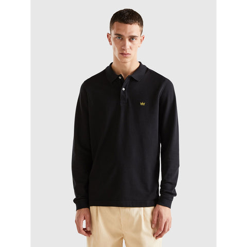 Black Full Sleeves Polo | Montivo Pakistan