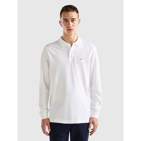 White Full Sleeves Polo | Montivo Pakistan