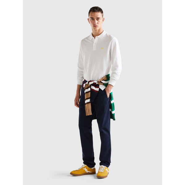 White Full Sleeves Polo | Montivo Pakistan