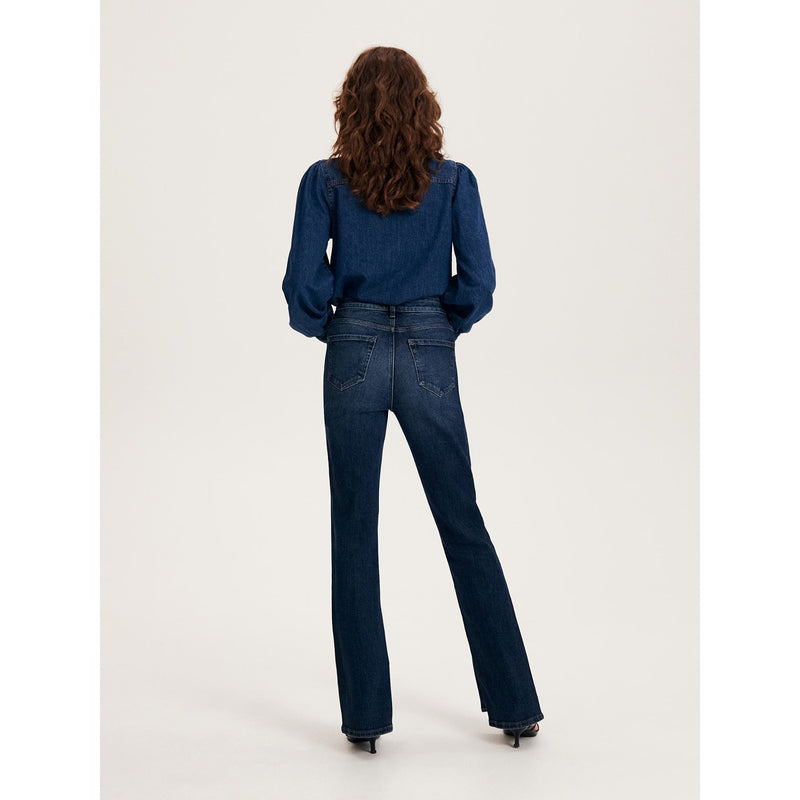 RSVD Navy Straight Split Hem Jeans | Montivo Pakistan