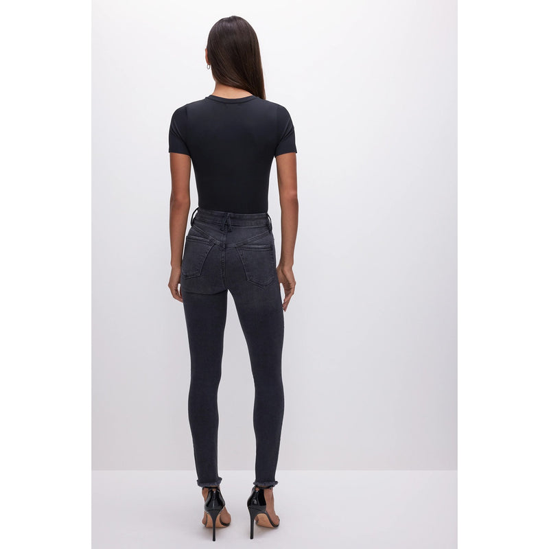 GA Black Skinny Fit Raw Hem Jeans | Montivo Pakistan