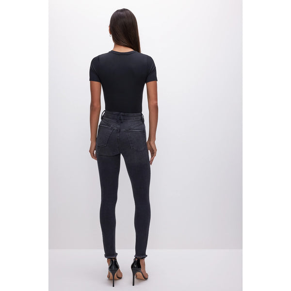 GA Black Skinny Fit Raw Hem Jeans | Montivo Pakistan