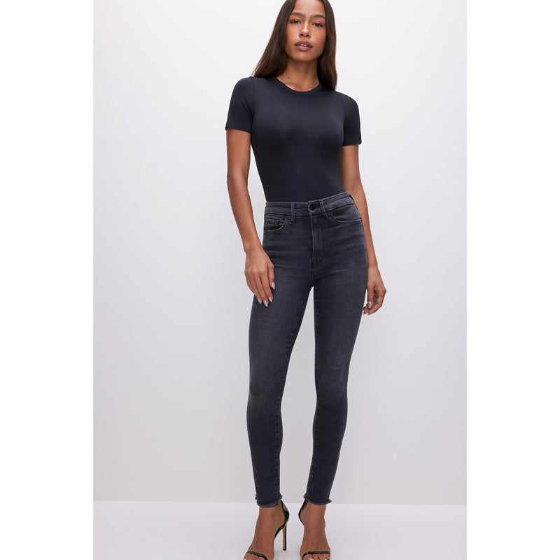 GA Black Skinny Fit Raw Hem Jeans | Montivo Pakistan