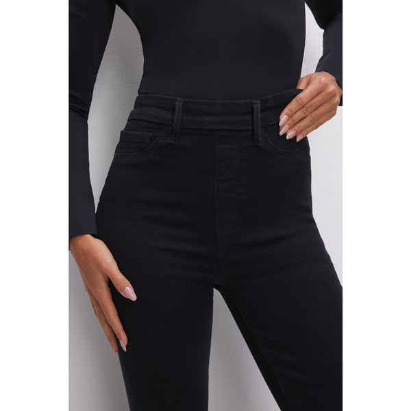 GA Power Stretch Black Flare Jeans | Montivo Pakistan