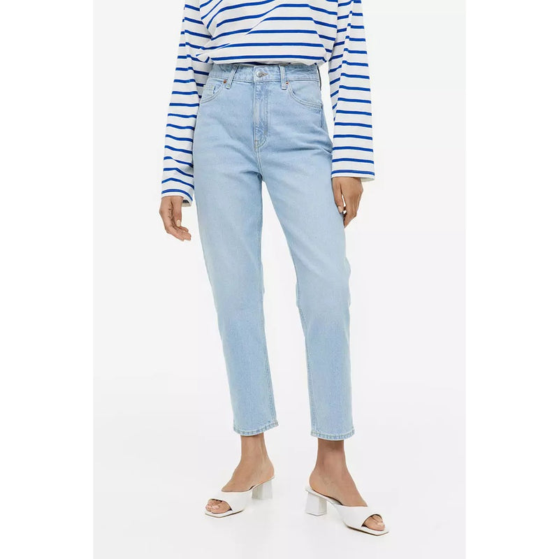 Light Blue Mom High Jeans | Montivo Pakistan