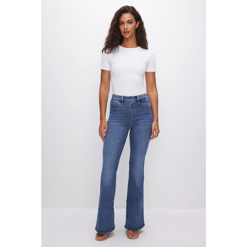 GA Power Stretch Mid Blue Flare Jeans | Montivo Pakistan