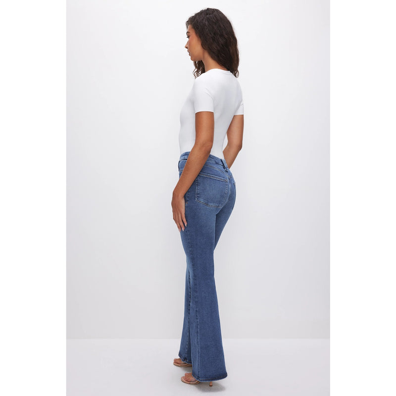 GA Power Stretch Mid Blue Flare Jeans | Montivo Pakistan