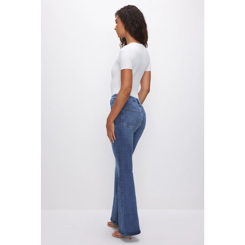 GA Power Stretch Mid Blue Flare Jeans | Montivo Pakistan