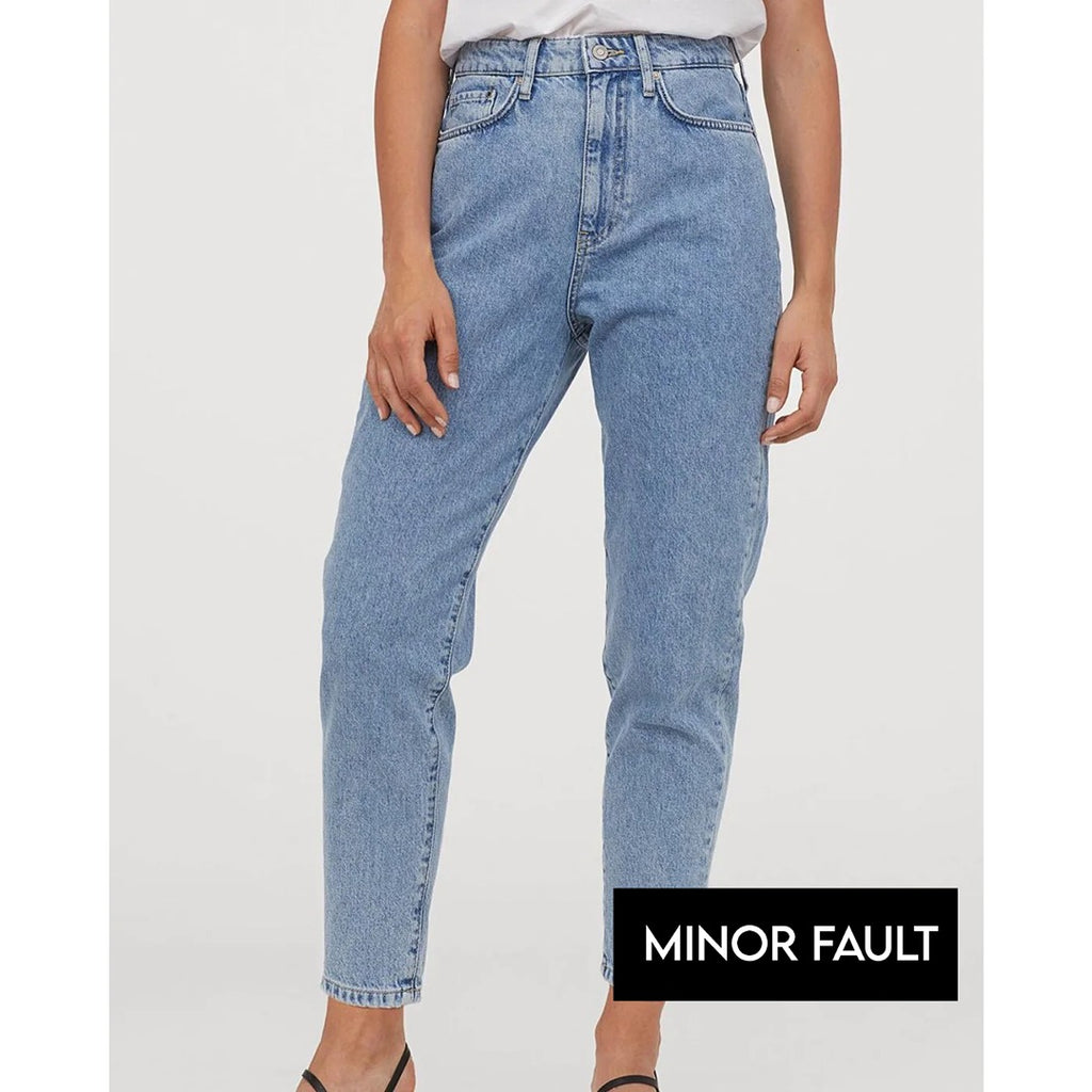 (Minor Fault) HM Light Mom High Jeans | Montivo Pakistan