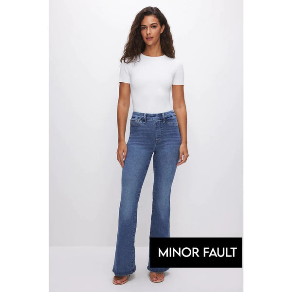 (Minor Fault) Power Stretch Mid Blue Flare Jeans | Montivo Pakistan