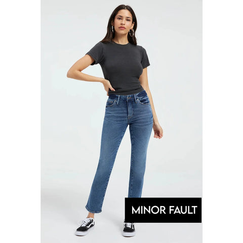 (Minor Fault) Straight Legs Stretchable Blue Jeans | Montivo Pakistan