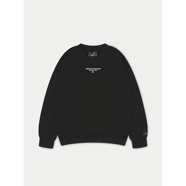 Black Oversized Unisex Logo Sweatshirt | Montivo Pakistan