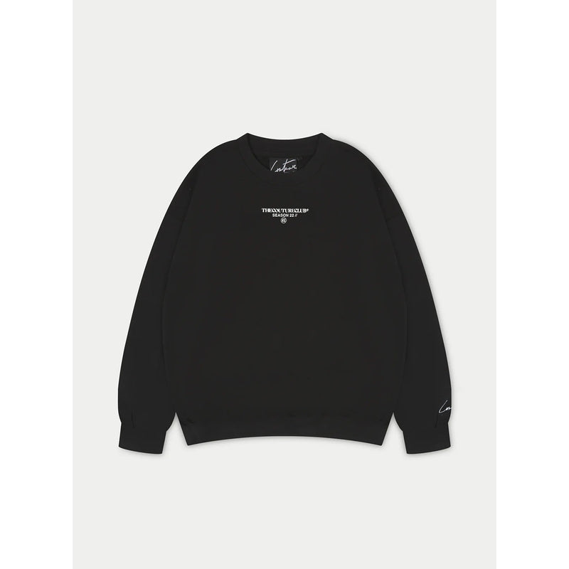 Black Oversized Unisex Logo Sweatshirt | Montivo Pakistan